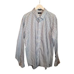 Peter Millar Collection Mens XXL Plaid Button Down Shirt Long‎ Sleeve Cotton
